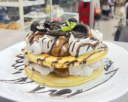 Pancakes de Crema Oreo